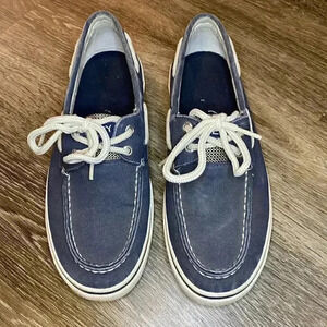 Mens Blue Sperry Boat Shoes - 9